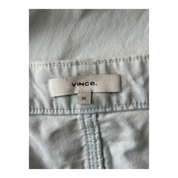 Vince pants Washed Cotton Wide-Leg Trouser light blue size 30 - Picture 4 of 6